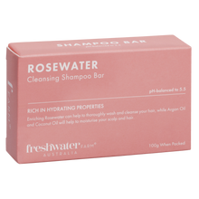 Load image into Gallery viewer, Rosewater Cleansing Shampoo Bar 100g