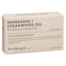 Load image into Gallery viewer, Mandarin & Cedarwood Oil Strengthening Shampoo Bar 100g