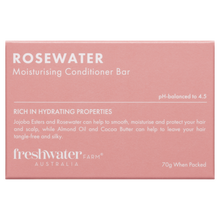 Load image into Gallery viewer, Rosewater Cleansing Conditioner Bar 70g