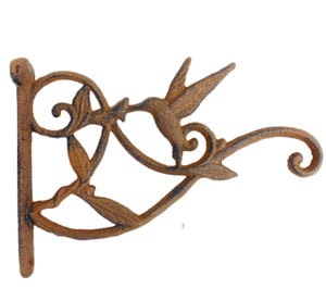 Iron Hummingbird Wall Bracket