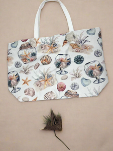 White Shell Tote Bag