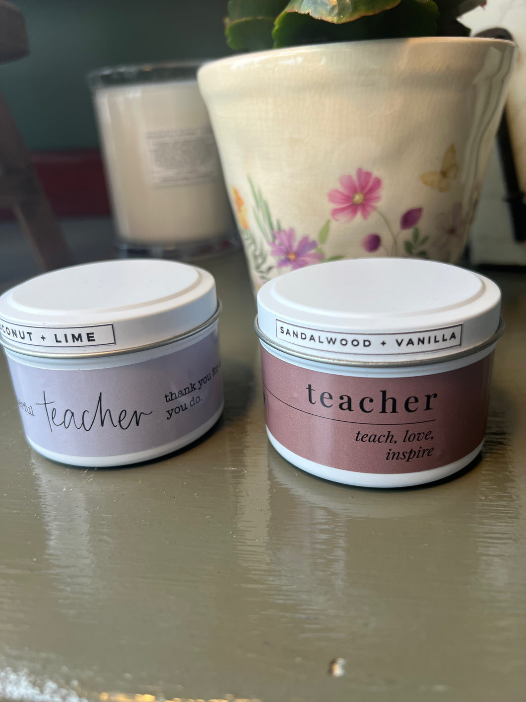 To a Wonderful Teacher Candle