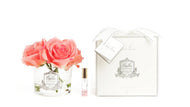 PERFUMED NATURAL TOUCH 5 ROSES - CLEAR - WHITE PEACH - GMR65