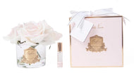 PERFUMED NATURAL TOUCH 5 ROSES - CLEAR - PINK BLUSH - PINK BOX - GMR88