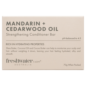 Mandarin & Cedarwood Oil Strengthening Conditioner Bar 70g